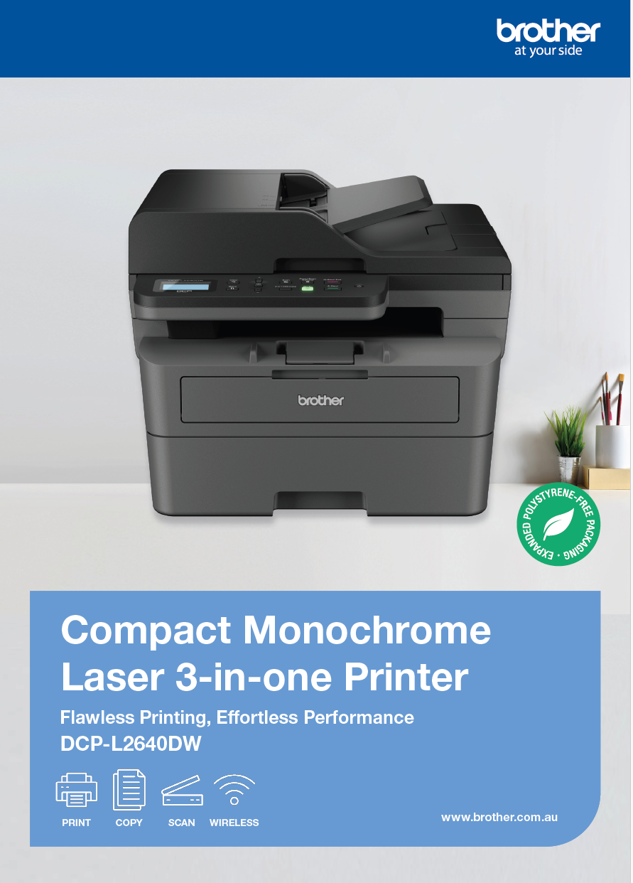 *RFB* Brother DCP-L2640DW Refurbished A4 Mono Laser Multifunction Printer with Scanner