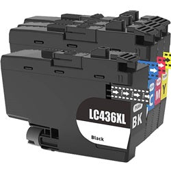 4x Pack Premium Compatible Brother LC-436XL High Yield Ink Cartridge Set (1BK,1C,1M,1Y)