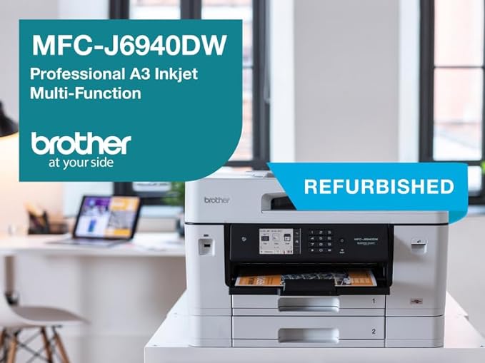 *RFB* Brother MFC-J6940DW A3 All-in-1 Inkjet Printer+Dual Tray #LC432 Ink Set [Factory Refurbished Unit]