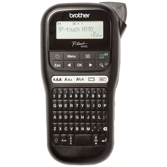 Brother P-Touch PT-H110 Handheld Label Maker BLACK Portable Labeller [PTH110BK]