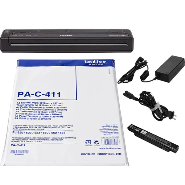 Brother PocketJet PJ-883 Mobile Printer WiFi Bluetooth Bundle