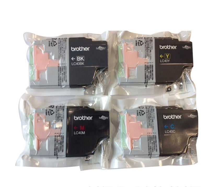 Bundle: 4x Pack Genuine Brother LC40 C/M/Y/K Ink Cartridge Set (VP)