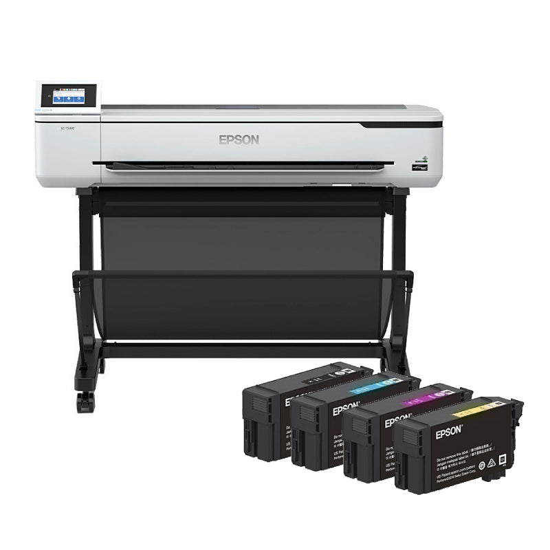 Epson SureColor T5160 (SCT5160) 36"/A0 Large Format Printer+BONUS:E40S Ink Set Bundle