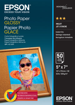 Epson S042545 5 x 7 Inch Photo Paper Glossy 200gsm 50 Sheets [E42545]