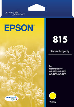 Genuine Epson #815 Standard Capacity DURABrite Ultra Yellow Ink Cartridge [C13T17E492]