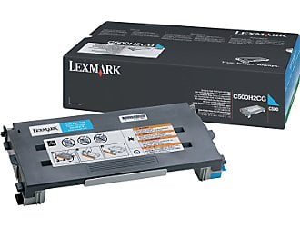 1 X Genuine Lexmark C500 X500 X502 Cyan Toner Cartridge High Yield -