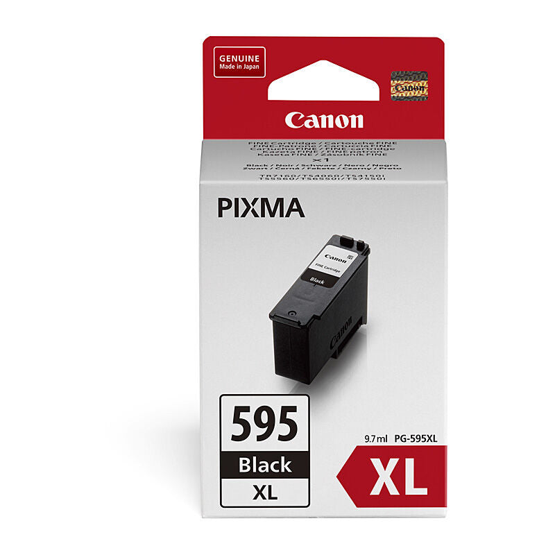 Genuine Canon PG-595XL High Yield BLACK Ink Cartridge [PG595XL] (300 Pages)