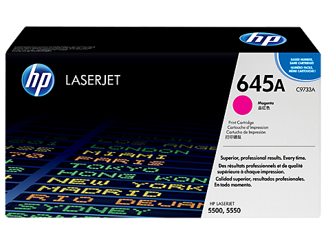 HP 645A MAGENTA TONER 12000 PAGE YIELD FOR CLJ 5500 5550 C9733A