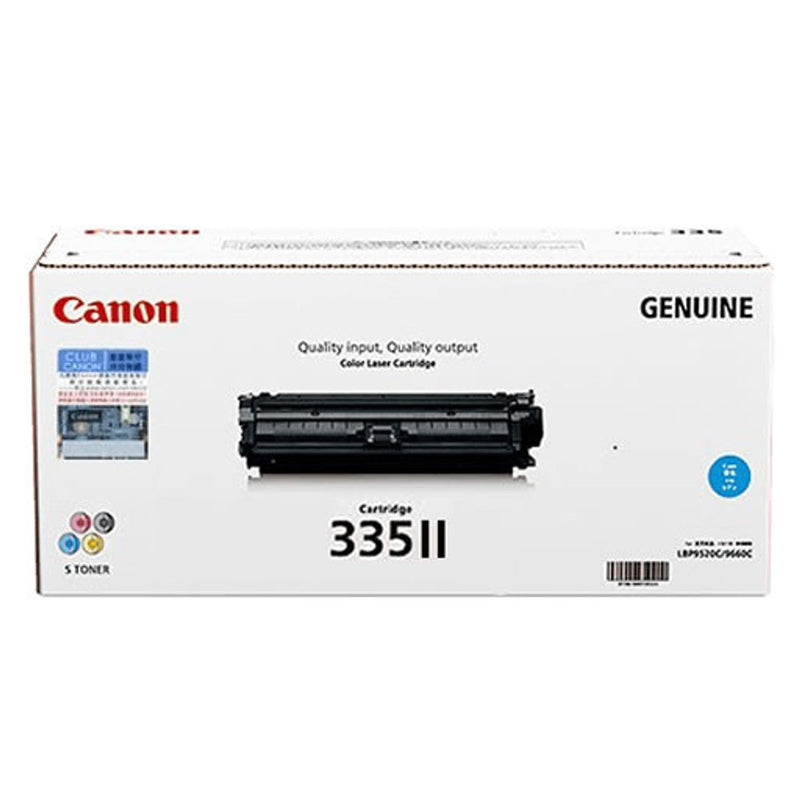 Genuine Canon Cart335Ii Cyan High Yield Toner Cartridge For Lbp841Cdn/Lbp843Cx (16.5K) [Cart335Ch] -