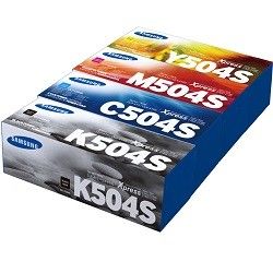 *SALE!* Genuine 4x Pack Samsung #504-C/M/Y/K Toner Set SU160A+SU027A+SU294A+SU504A