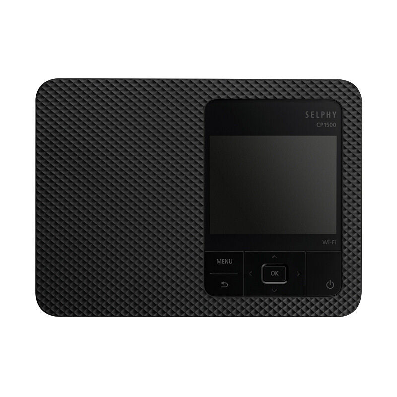 Canon SELPHY CP1500 Wireless Compact Photo Printer (BLACK)[CP1500BK]+RP108 Ink+Paper Bundle