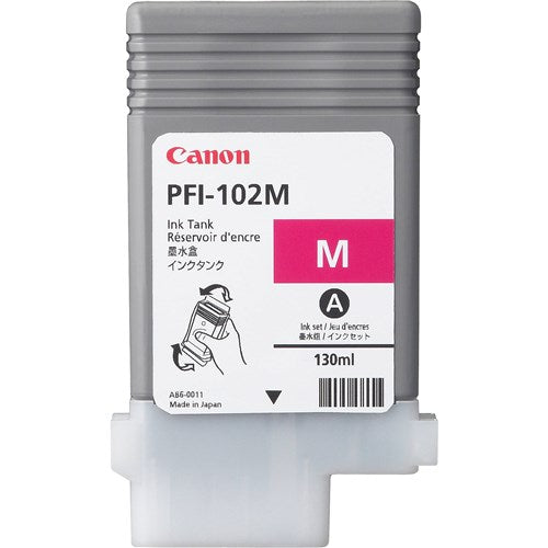PFI-102M MAGENTA INK 130ML FOR IPF500 IPF600 IPF700 DOES NOT SUIT NEW 50/55 SERIES PFI-102M