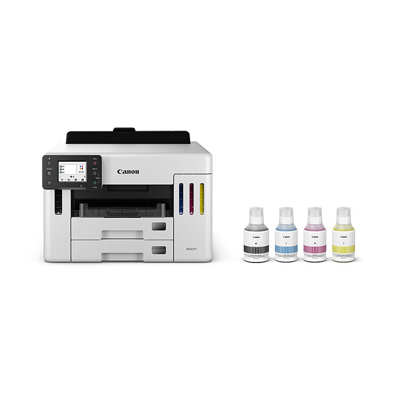 Canon MegaTank GX5560 A4 Single Function Colour Ink Tank Printer+Dual Tray GI66 Ink Bottle