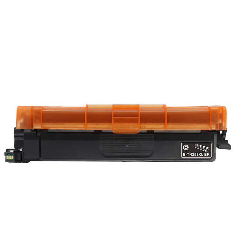 Bundle: 4x Pack Premium Compatible Brother TN-258XL-C/M/Y/K Toner Cartridge Set High Yield TN258