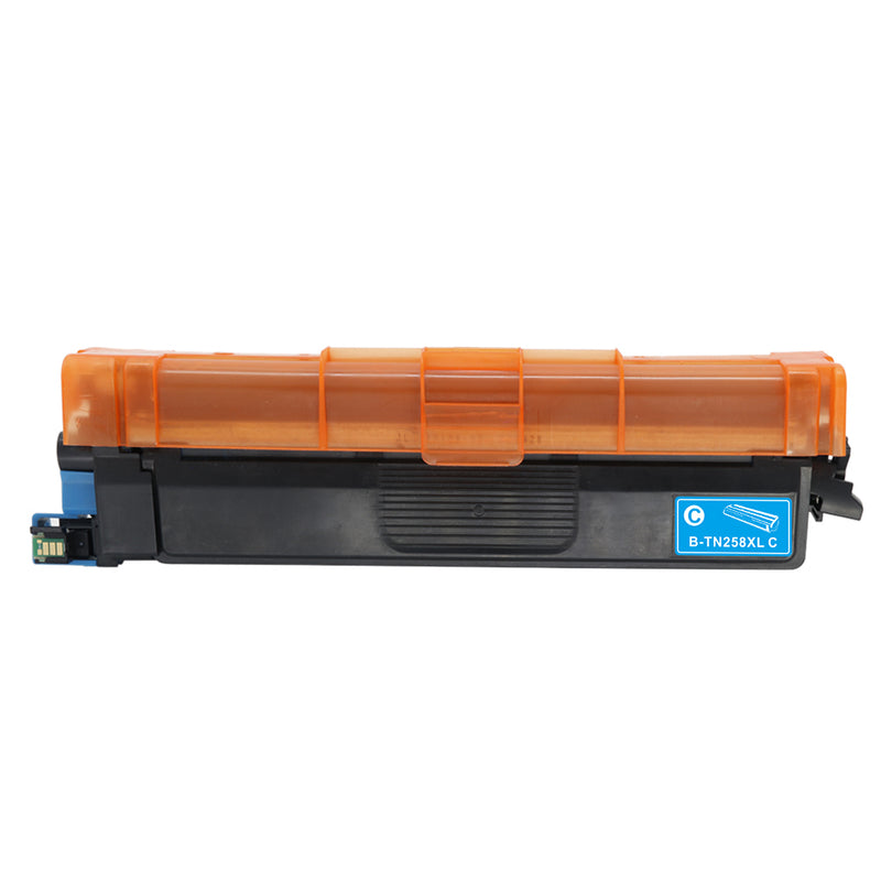 CT A-Grade Premium Compatible Brother TN-258XL Cyan Toner Cartridge High Yield (2.3K)