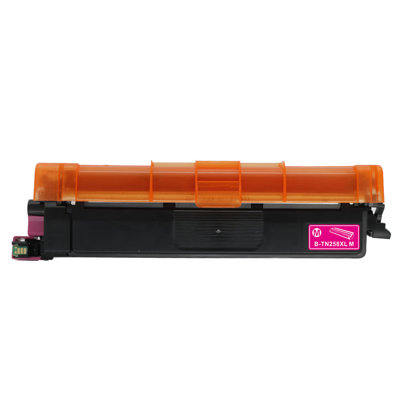 Bundle: 4x Pack Premium Compatible Brother TN-258XL-C/M/Y/K Toner Cartridge Set High Yield TN258