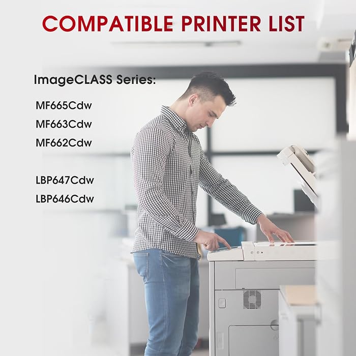 Bundle: 4x Pack Genuine Canon 075 CMYK Toner Cartridge Set MF664 MF667 [CART075]