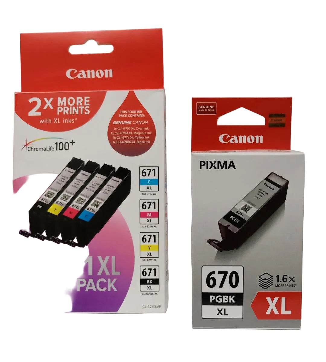 *Bundle!* 5x Pack Genuine Canon PGI-670XL CLI-671XL-C/M/Y/K Ink Cartridge Set High Yield