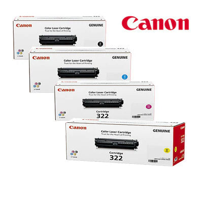 *SALE!* 4x Pack Genuine Canon CART322 C/M/Y/K Toner Cartridge Set for LBP9100CDN