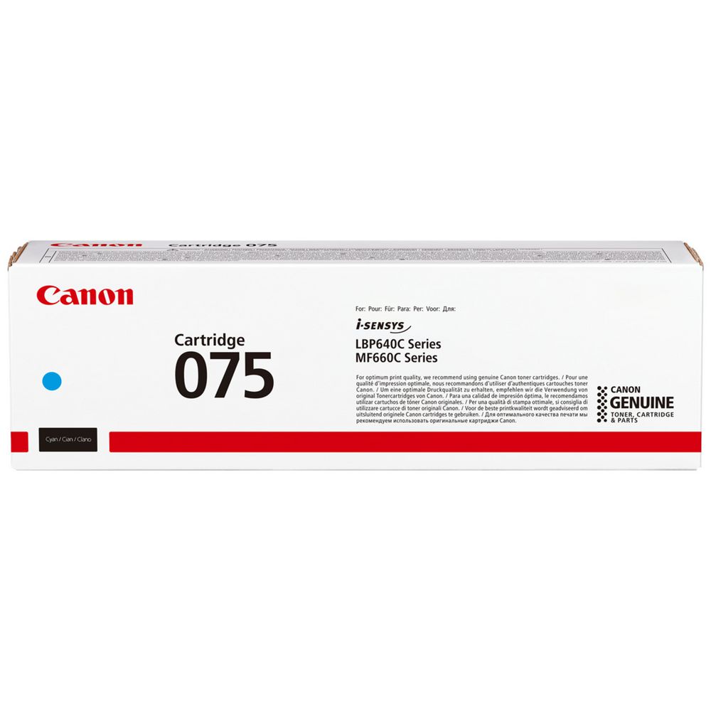 Genuine Canon CART075 Cyan Toner Cartridge for MF667CDW [6364C003] 1.3K