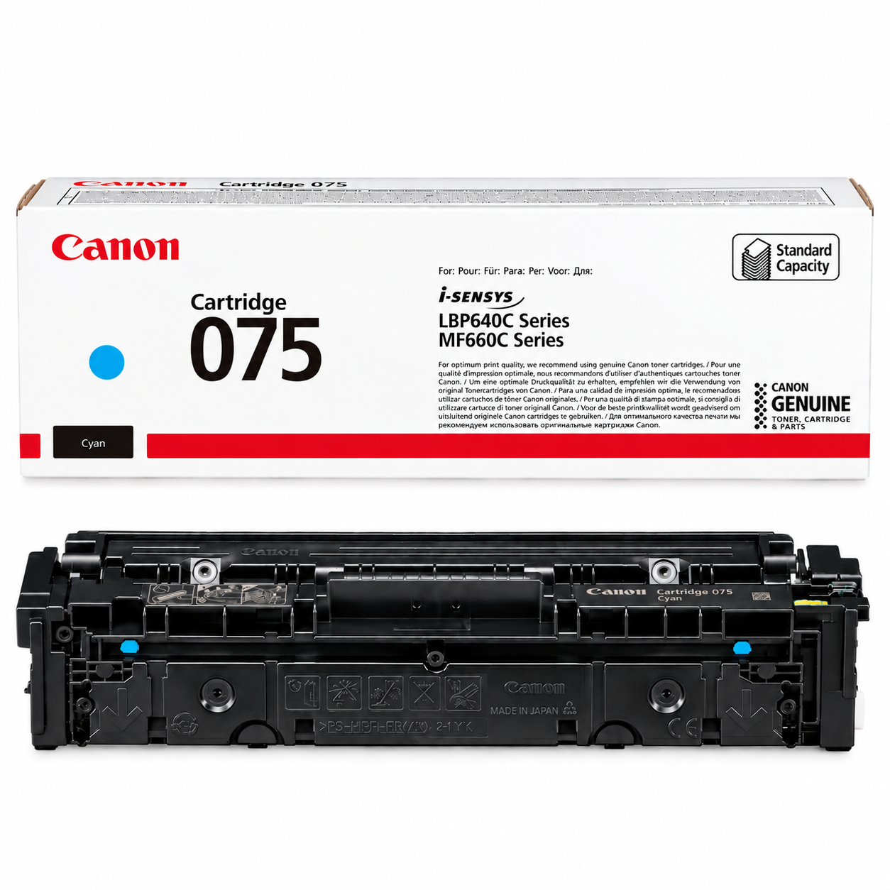 Genuine Canon CART075 Cyan Toner Cartridge for MF667CDW [6364C003] 1.3K