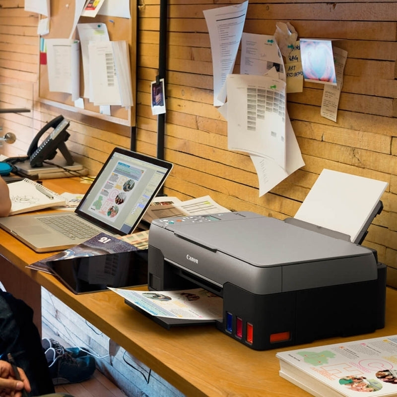 Canon PIXMA Endurance G3665 MegaTank Colour Ink Tank Multifunction Printer+GI-61 Ink Bottle