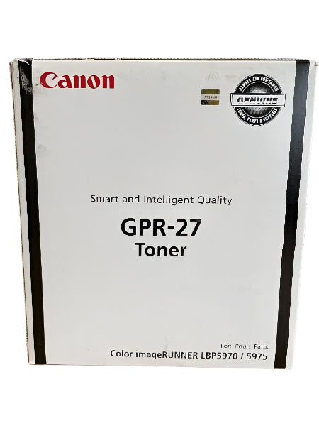 Genuine Canon GPR-27 Black Toner Cartridge for LBP5970 LBP5975 10K [9645A008AA]