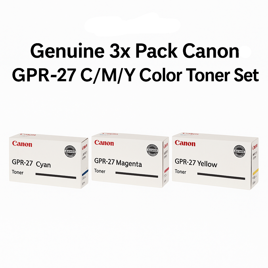 Bundle:Genuine 3x Pack Canon GPR27 C/M/Y Color Toner Set 12K [9642A008-9642A008]