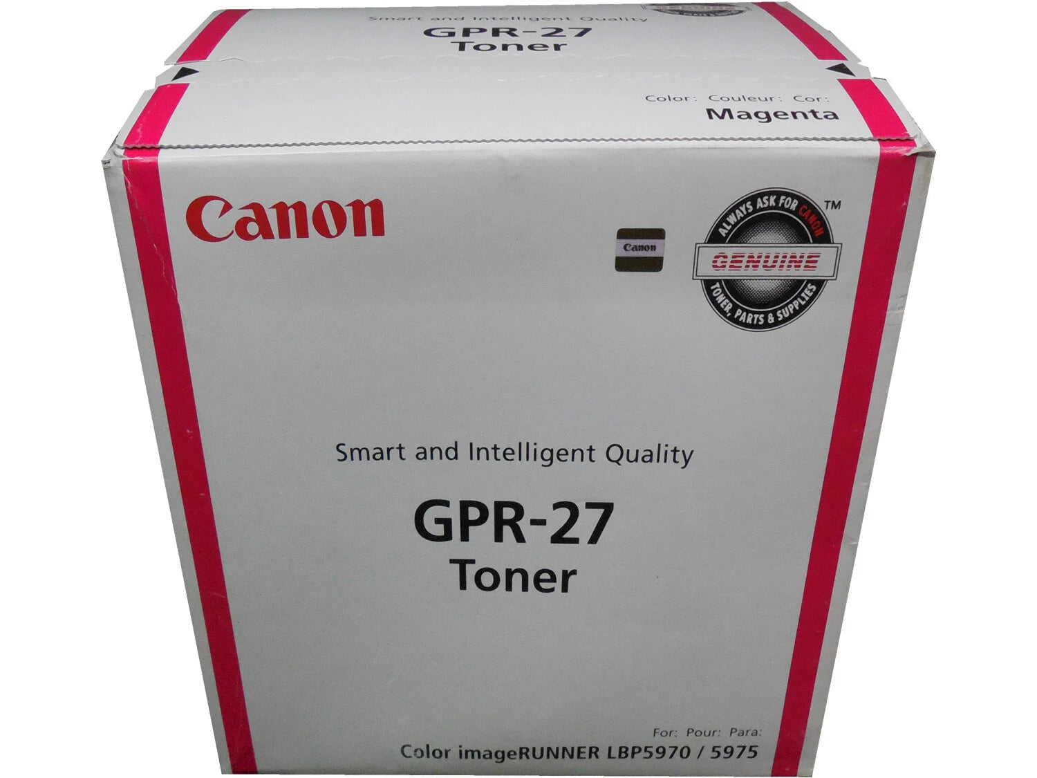 Genuine Canon GPR-27 Magenta Toner Cartridge for LBP5970 LBP5975 12K [9643A008AA]