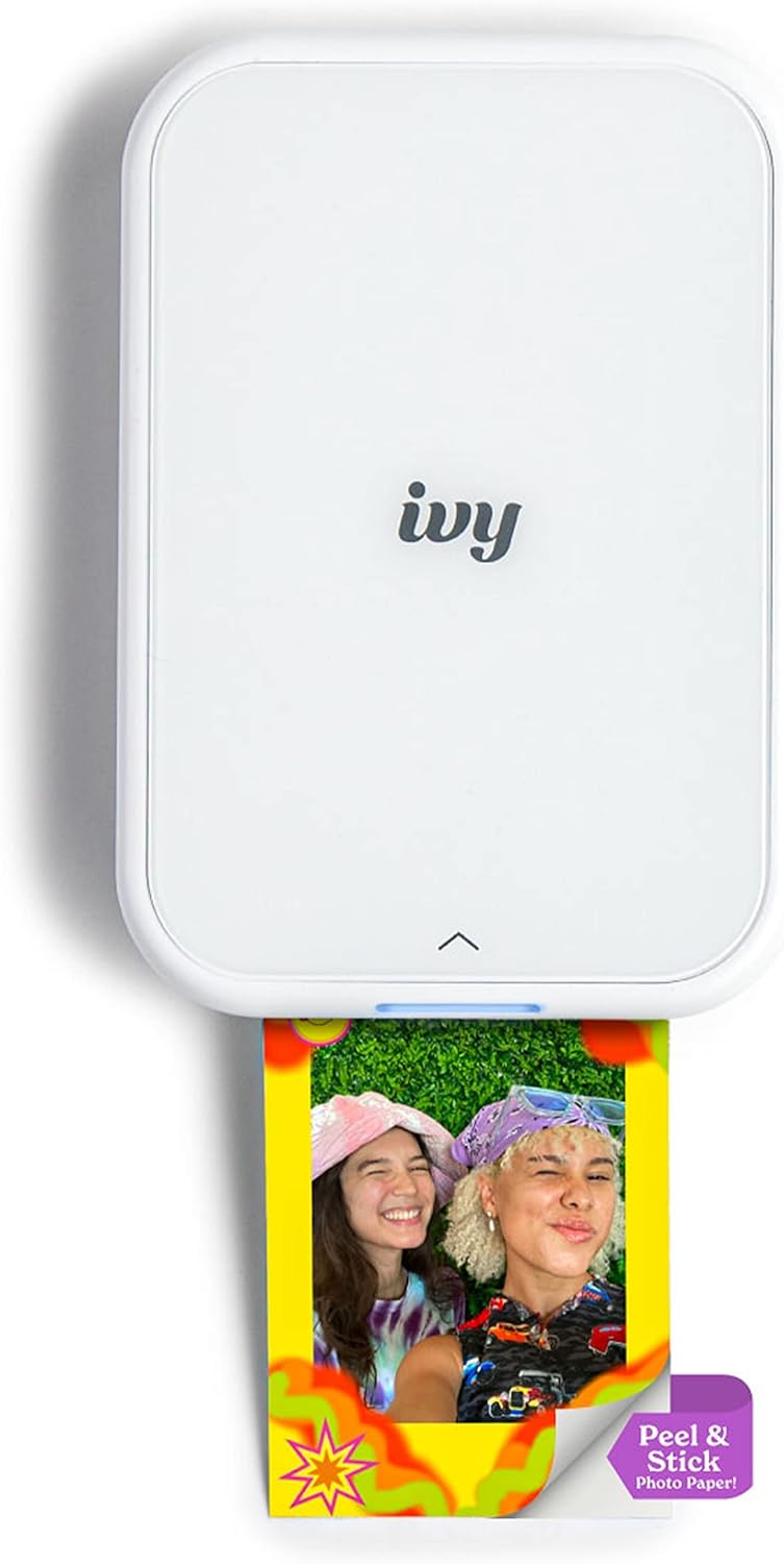 Canon Ivy 2 Mini Portable Photo Printer [WHITE] iOS & Android Devices [5452C018]