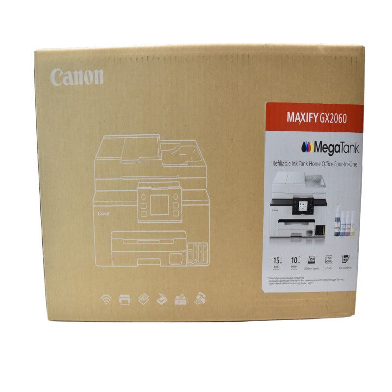 Canon Maxify MegaTank GX2060 4-in-1 Colour Wireless MultiFunction Printer+ADF+FAX