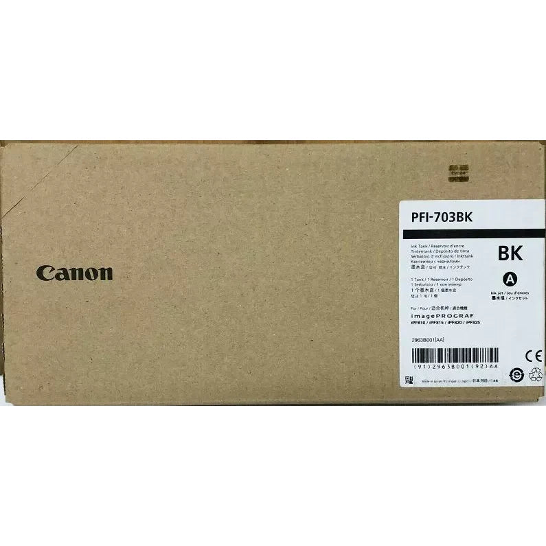 *SALE!* Genuine Canon Black High Yield Ink Tank for IPF810 IPF815 IPF820 IPF825 700ml [PFI-703BK]