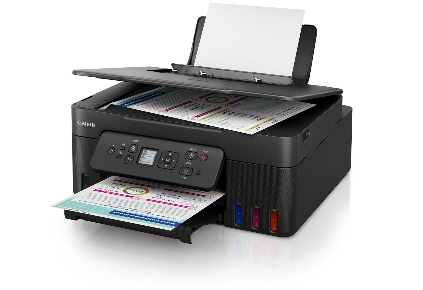 Canon PIXMA G3680 3-in-1 A4 MegaTank Colour Ink Tank Multi-Function Printer+GI61 Ink Bottle