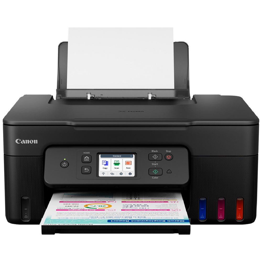 Canon PIXMA MegaTank G3690 3-in-1 Refillable Ink Tank Multifunction Printer with GI-61 Ink Bottle