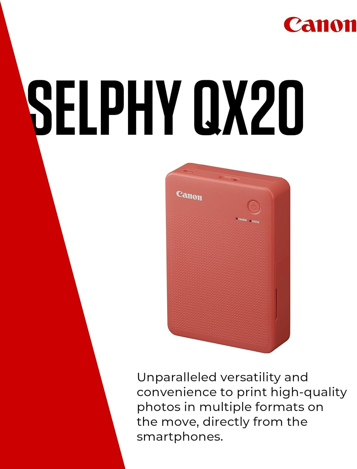 *New!* Canon Selphy Square QX20 Portable Photo Printer QX20-RD [RED]