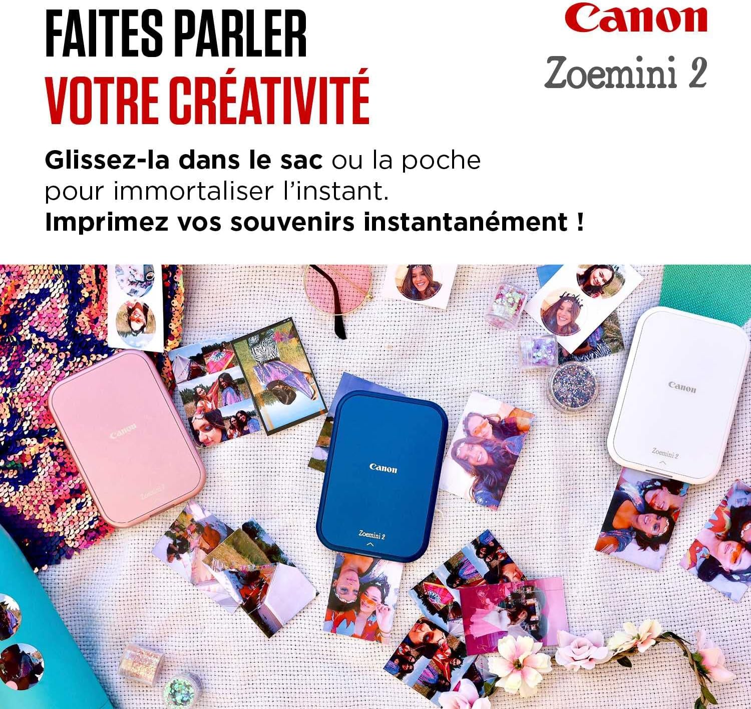 Canon Zoemini 2 Mini Wireless Photo Printer - Mobile, Portable, Pocket 5452C003[Rose Gold]