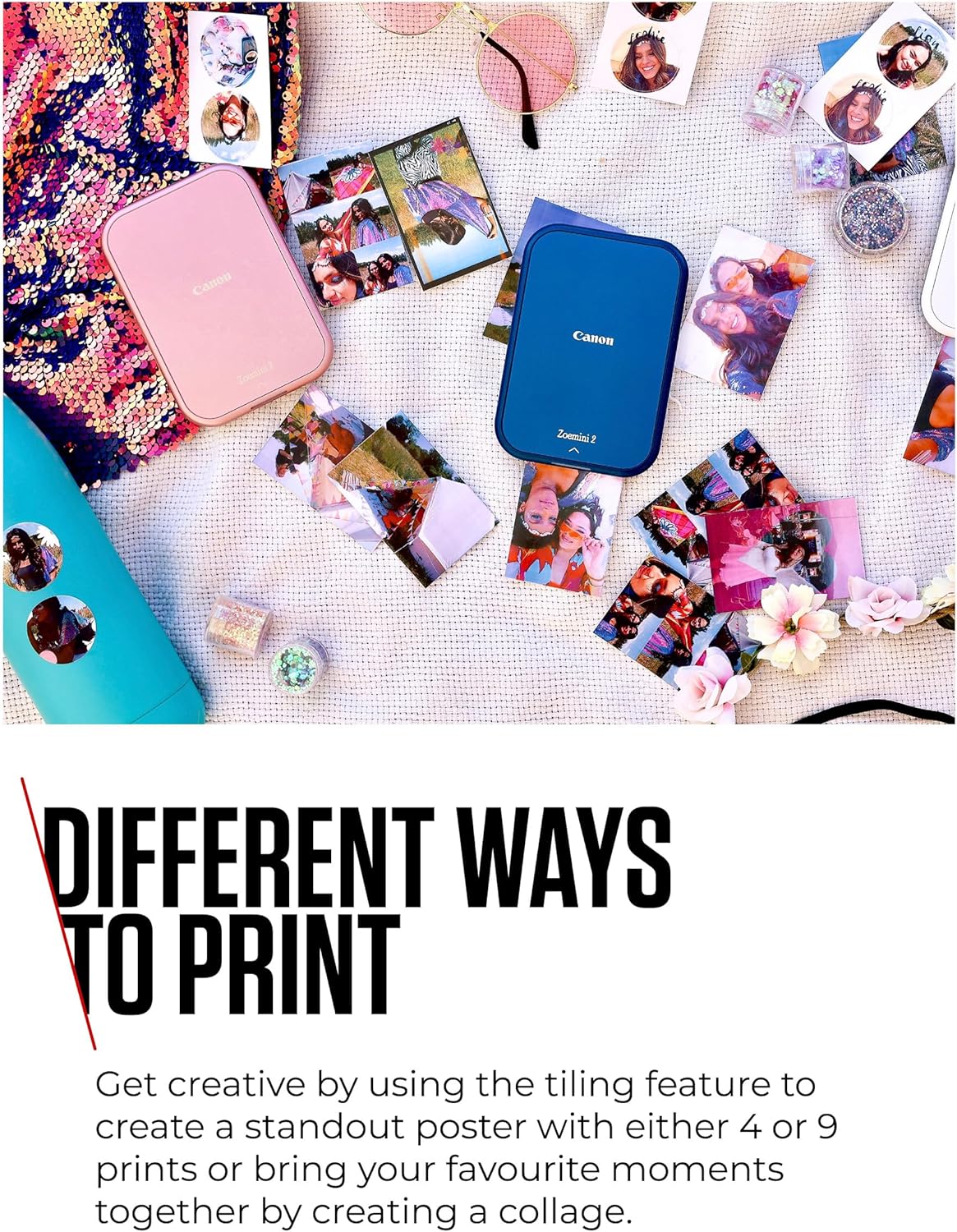 Canon Zoemini 2 Mini Wireless Photo Printer - Mobile, Portable, Pocket 5452C008 [Navy Blue]