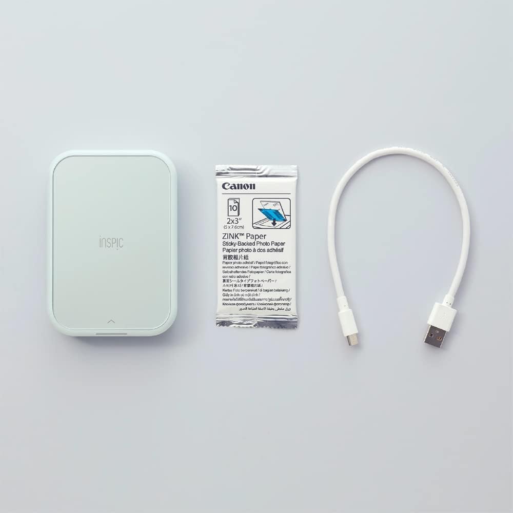 Canon iNSPiC Mini Portable Compact Photo Printer for Smartphones Photographs Blue [PV-223-BL]