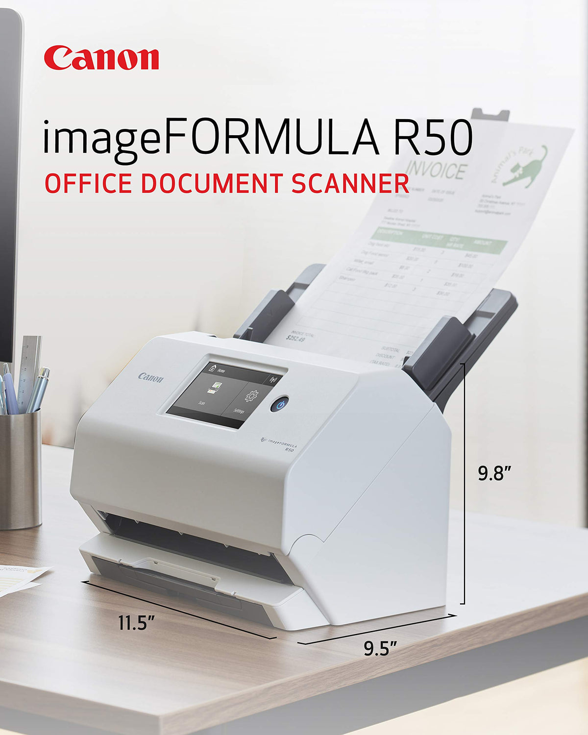 Canon imageFORMULA R50 A4 WiFi Duplex Document Scanner 40ppm [IFR50]