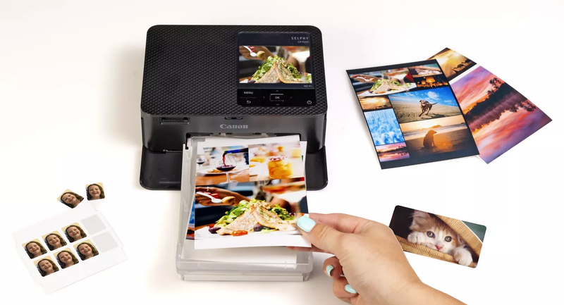 Canon Selphy Cp1500Bk Dye-Sublimation Mobile Photo Printer+Wi-Fi Airprint (Black) Inkjet Printer