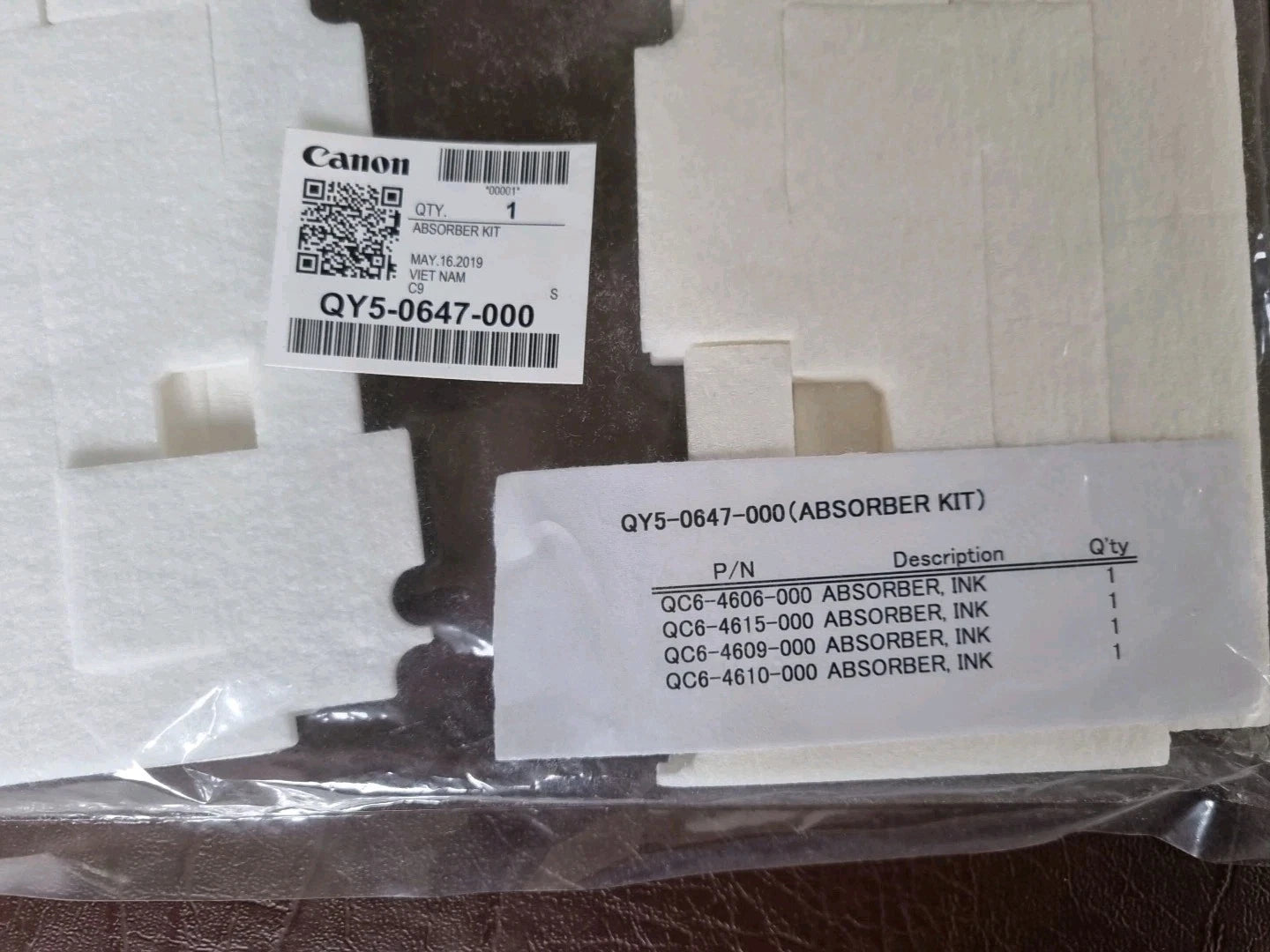 Canon QY5-0647-000 Ink Absorber Kit for PIXMA MegaTank G7060 G7065 G6060 G6065