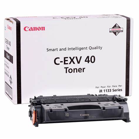 Genuine Canon C-EXV40 (03480B006AA) Black Original Toner Cartridge for iR1133 Series (6K)