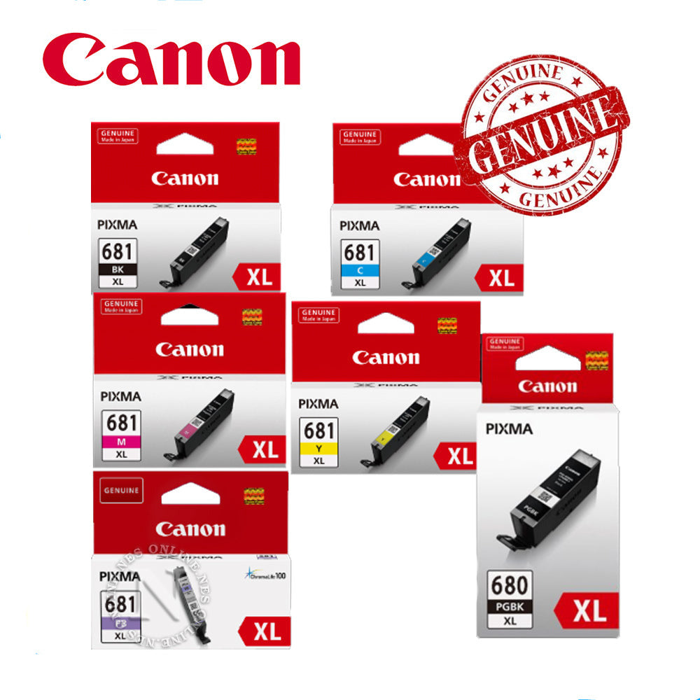 *Bundle* 6x Pack Genuine Canon PGI-680XL & CLI-681XL-C/M/Y/K/PB Ink Cartridge Set High Yield