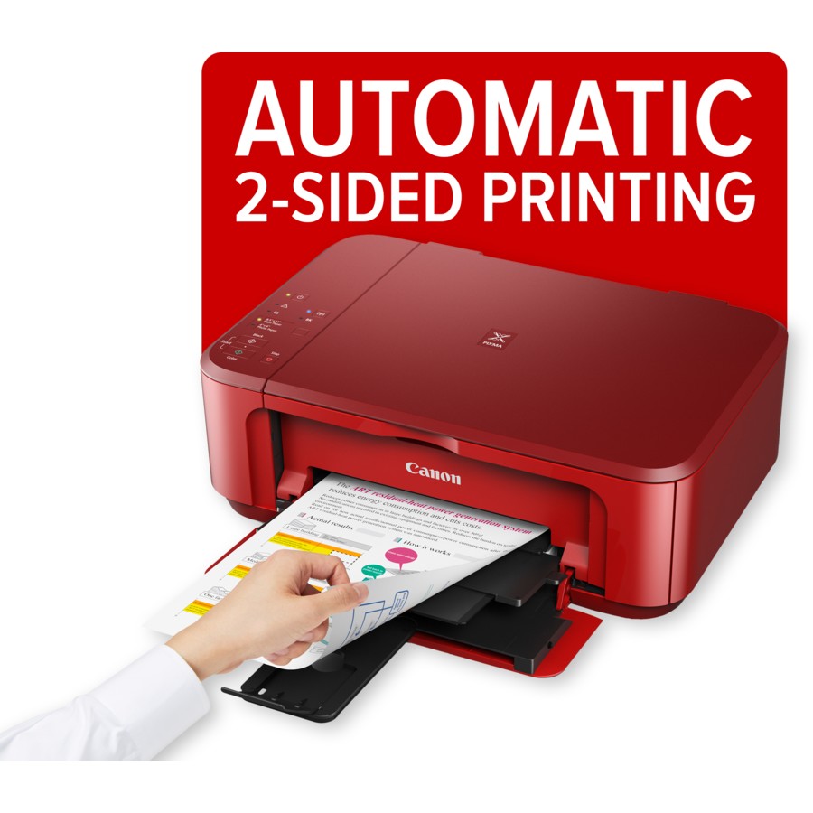 Canon PIXMA MG3660 RED 3-in-1 A4 Wireless MFP Printer+AirPrint PG640/CL641 Ink Set