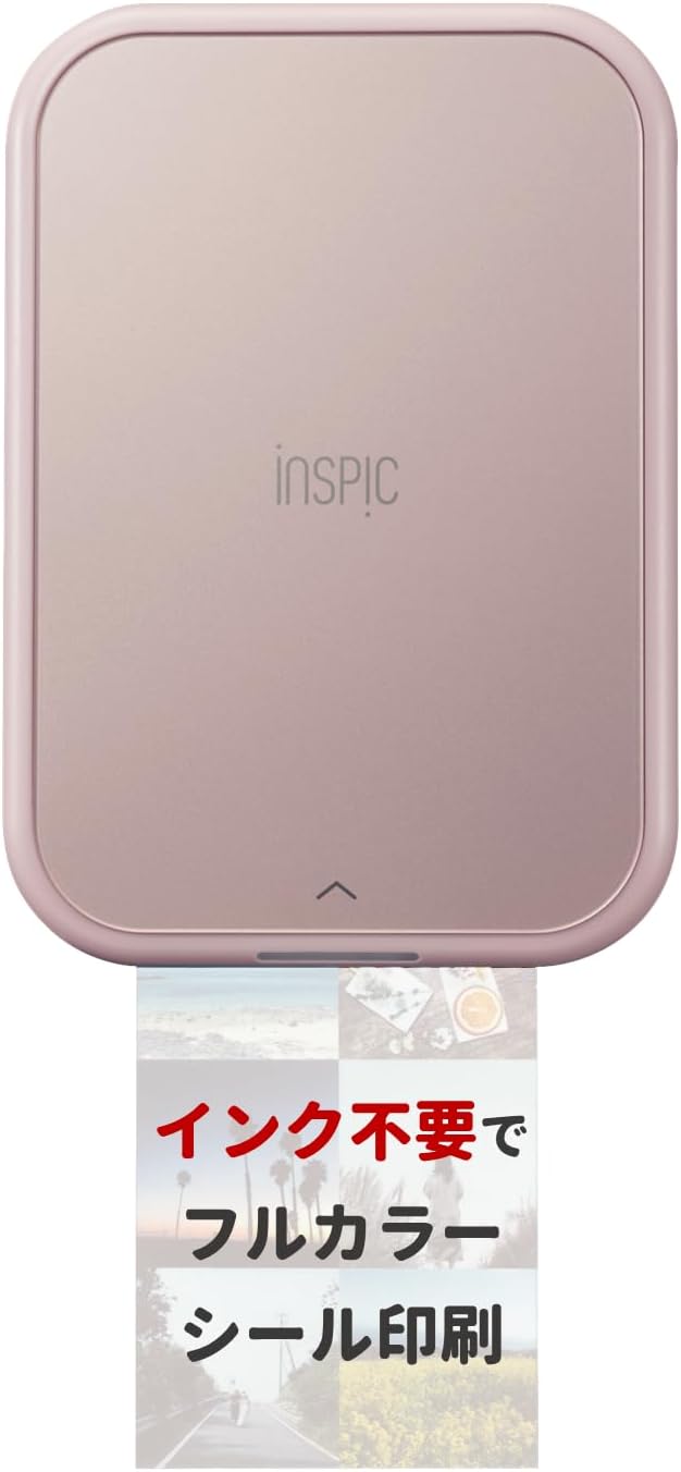 Canon iNSPiC PV-223-PK Mini Portable Compact Photo Printer [PINK] for Smartphones Photographs