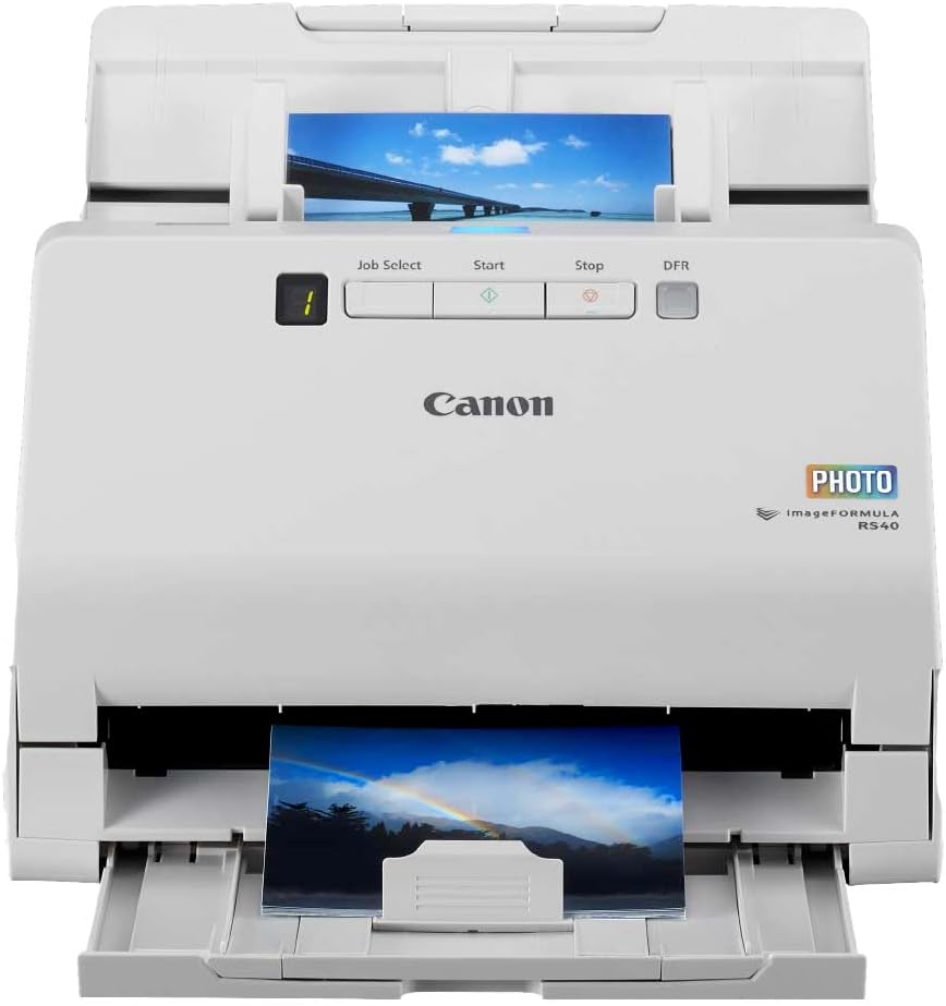 Canon ImageFORMULA RS40 Photo & Document Scanner+CaptureOnTouch Software 40PPM