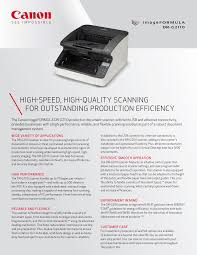 Canon Imageformula Dr-G2110 A3 High Speed Duplex Document/Production Scanner 110Ppm