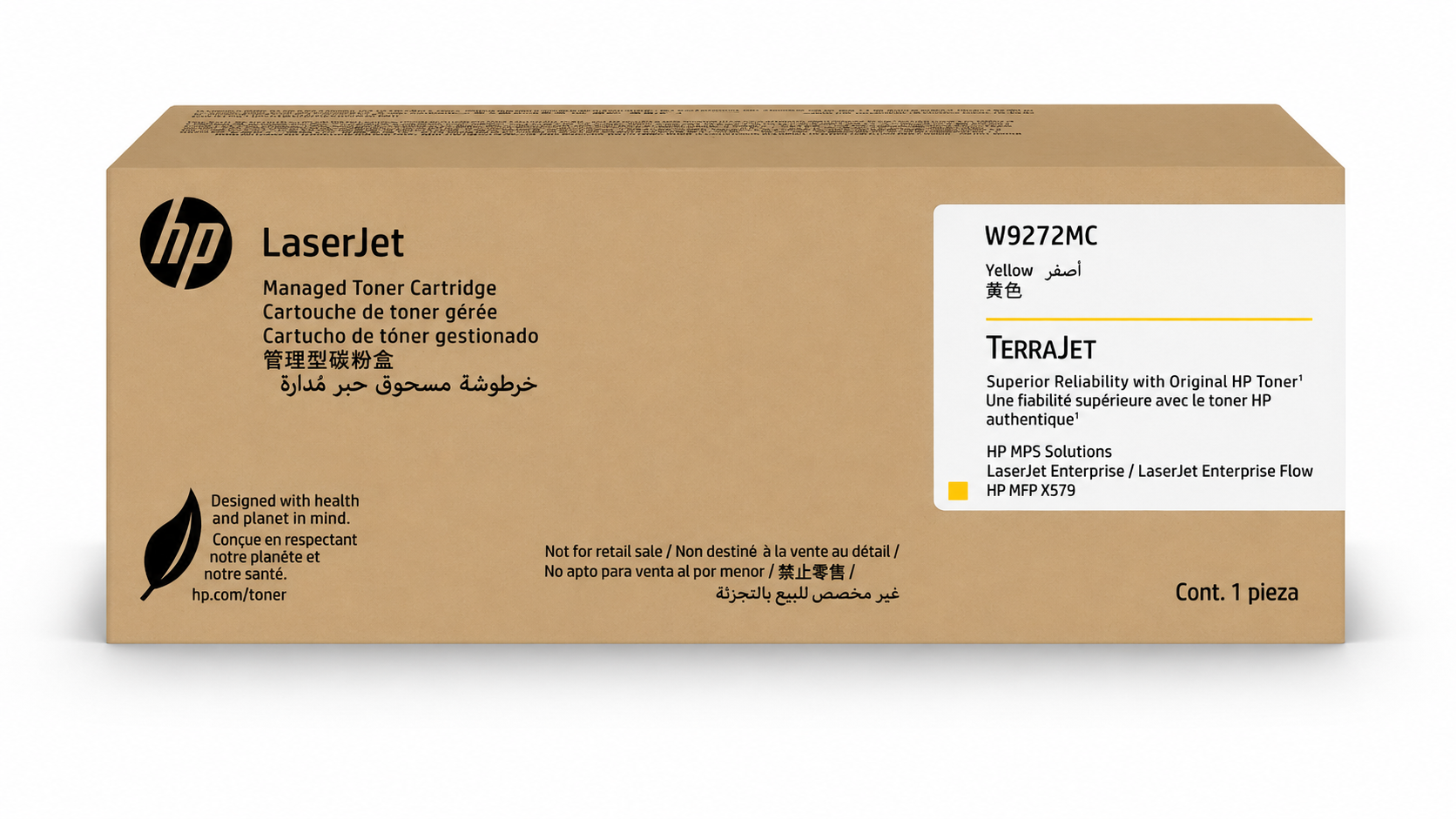 HP W9272MC Yellow Managed Original LaserJet Toner Cartridge 33,000 Pages
