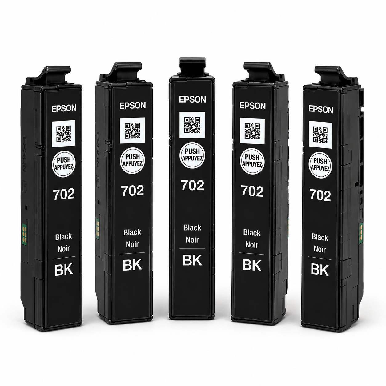 Genuine Epson 702 Black Ink Cartridge C13T344192 [OEM Bulk Packaging] – Factory Sealed