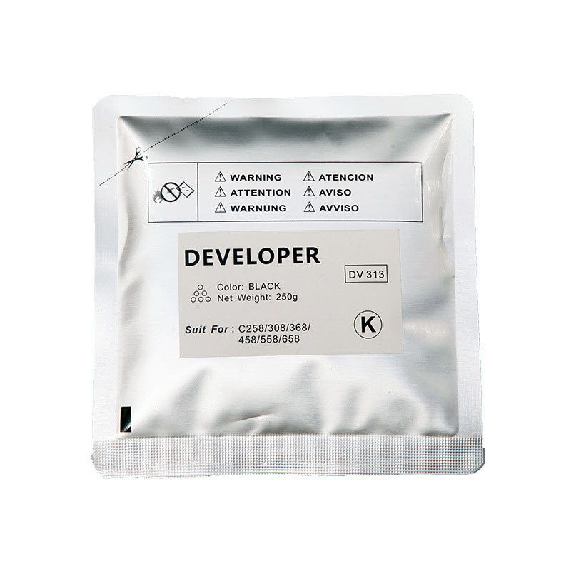 Compatible DV313K Black Developer Powder 210g for Konica Minolta bizhub C258 C308 C368 C458 C558 C658 [A7U403D]